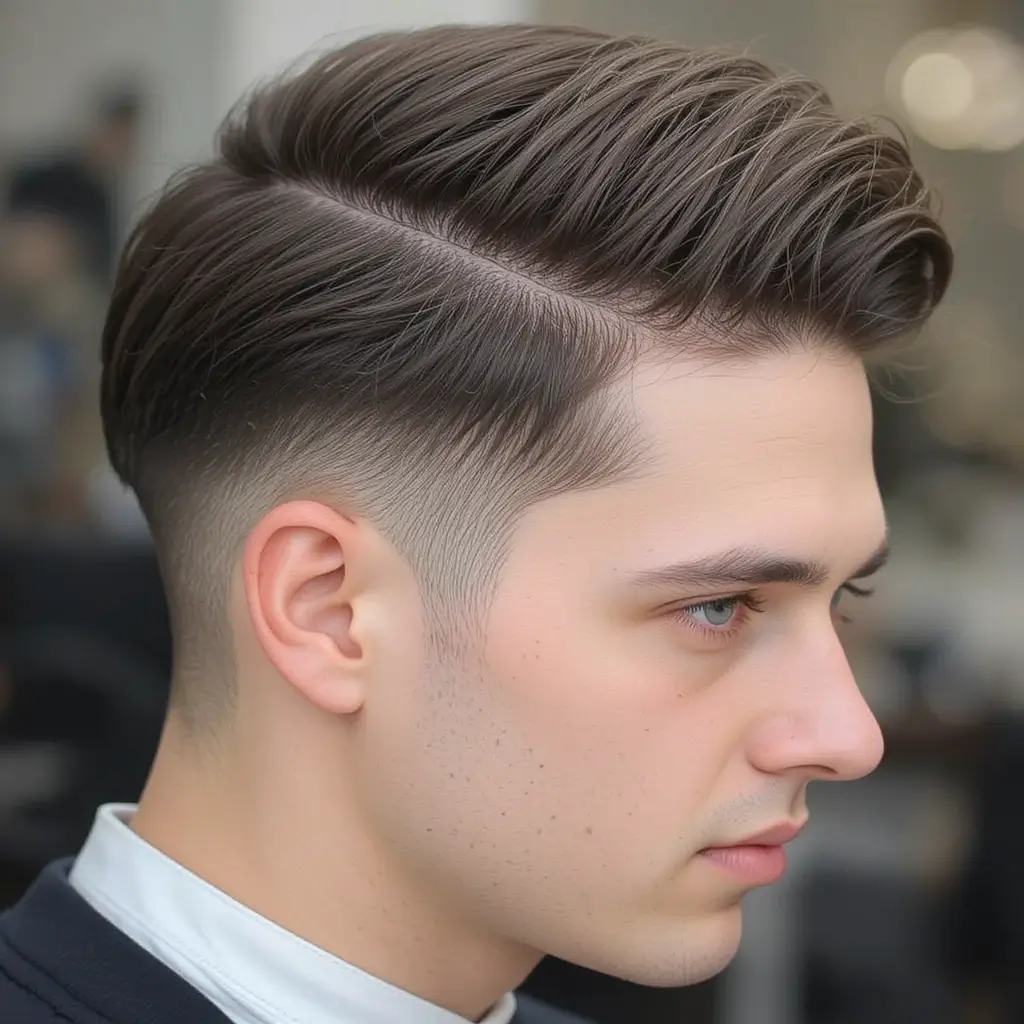 Side-Parted Mod Look