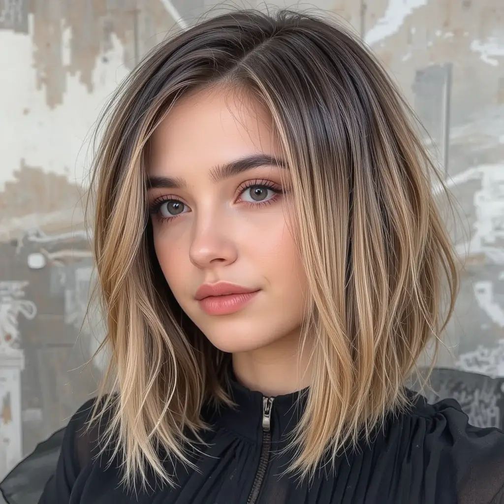 Side-Parted Short Lob