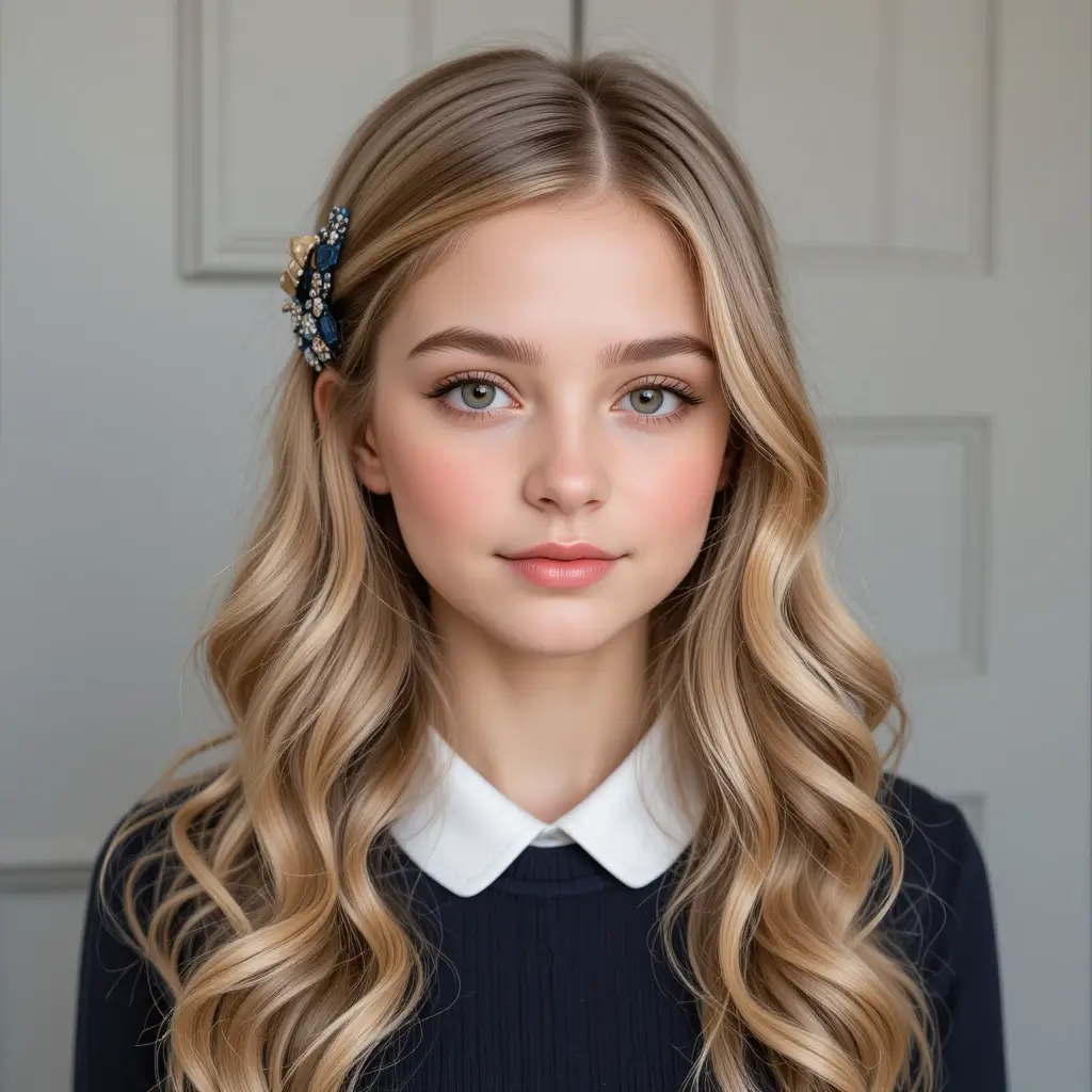 Side-Parted Waves with Barrettes
