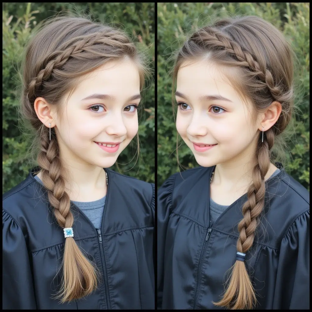 Side Swept Fishtail Braid