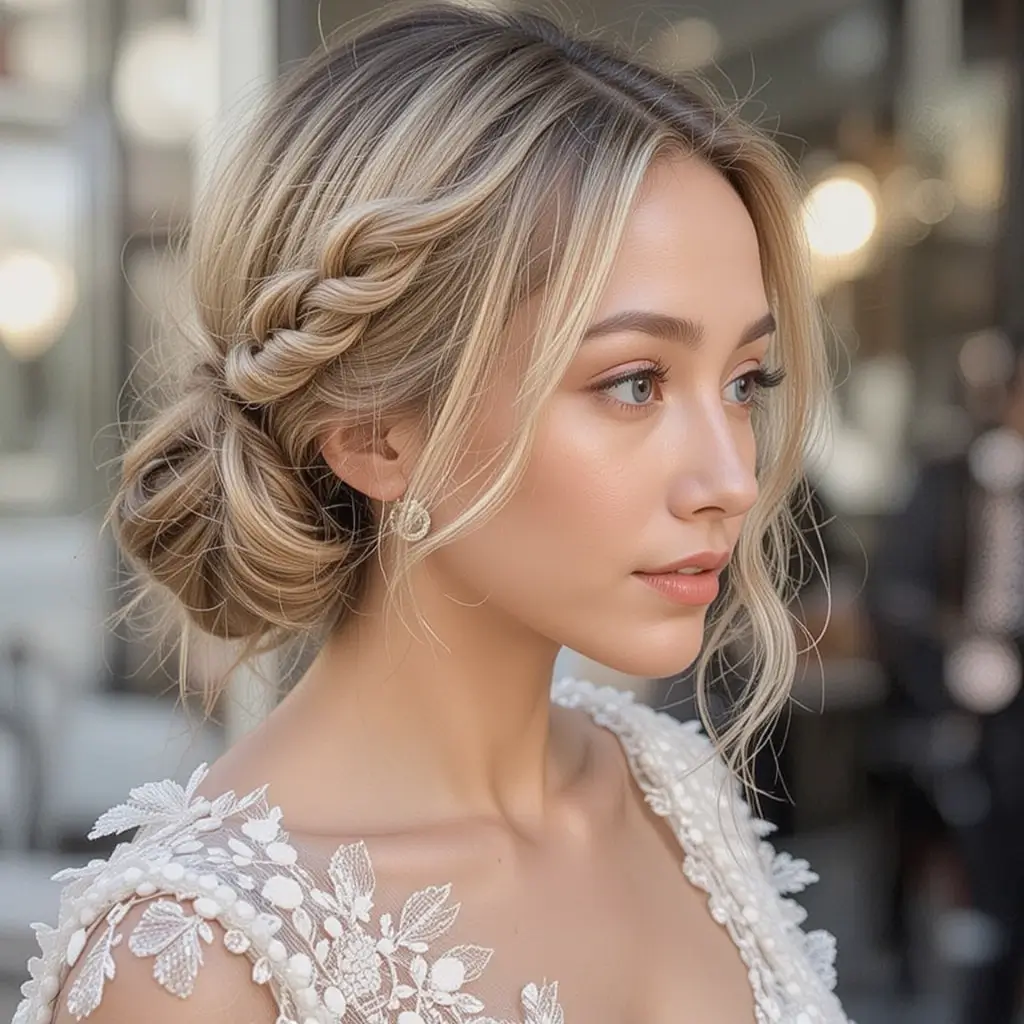 Side-Swept Loose Bun