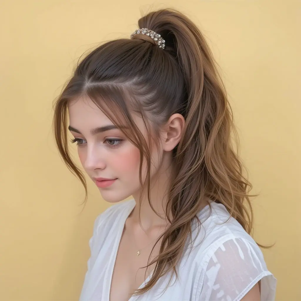  Side-Twisted Ponytail