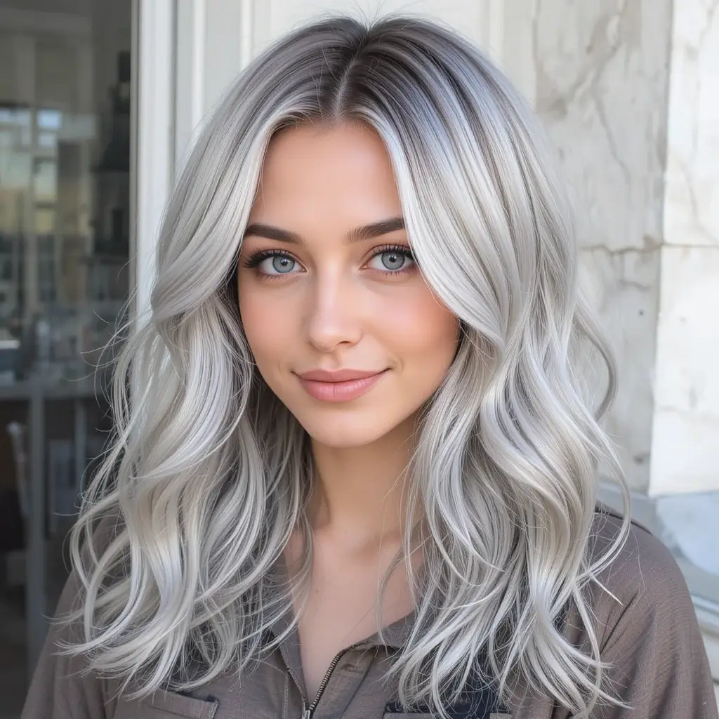 Silver-Focused Salt and Pepper Hair