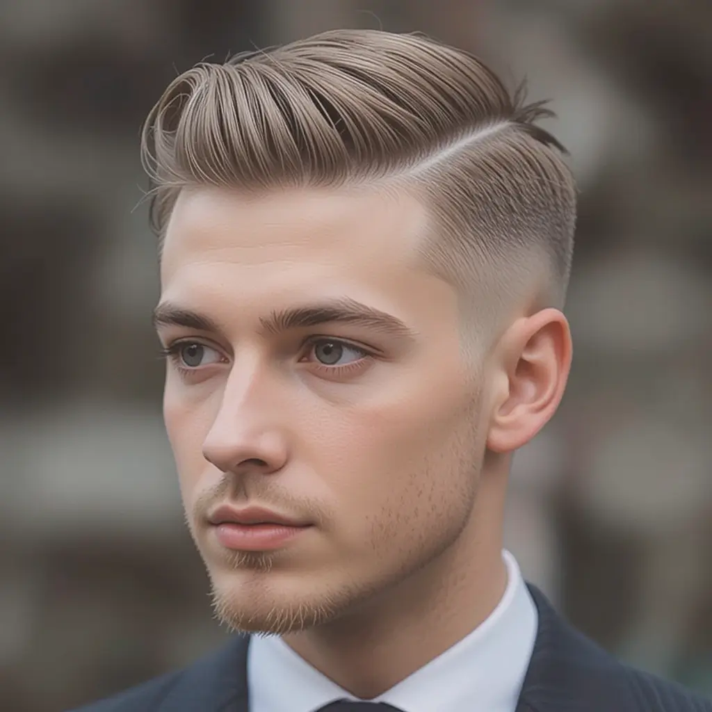 Sleek Comb Over Mod Style