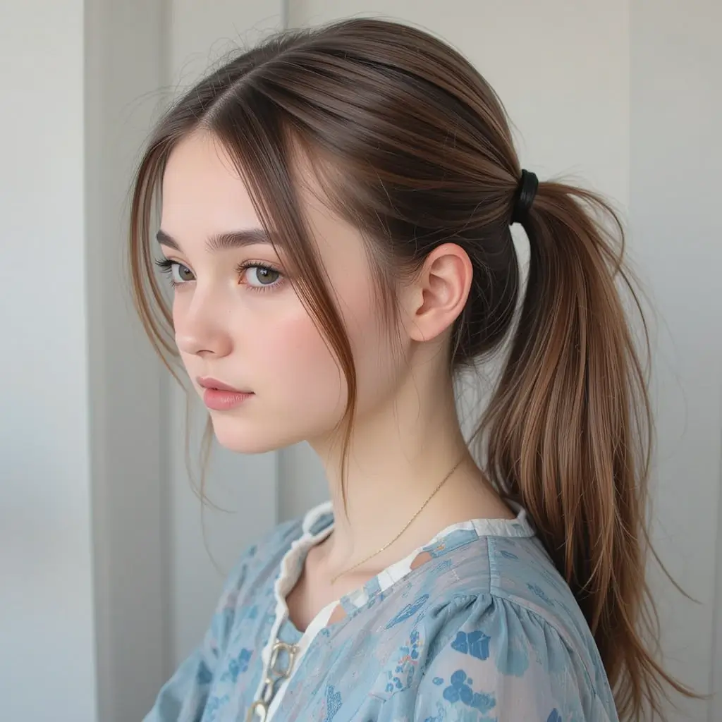 Sleek Low Side Ponytail