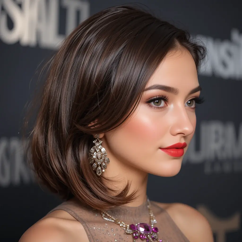 Sleek Side-Parted Blowout