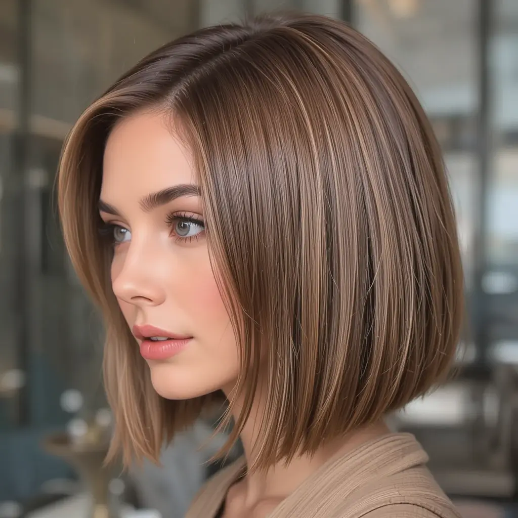 Sleek Side-Parted Lob