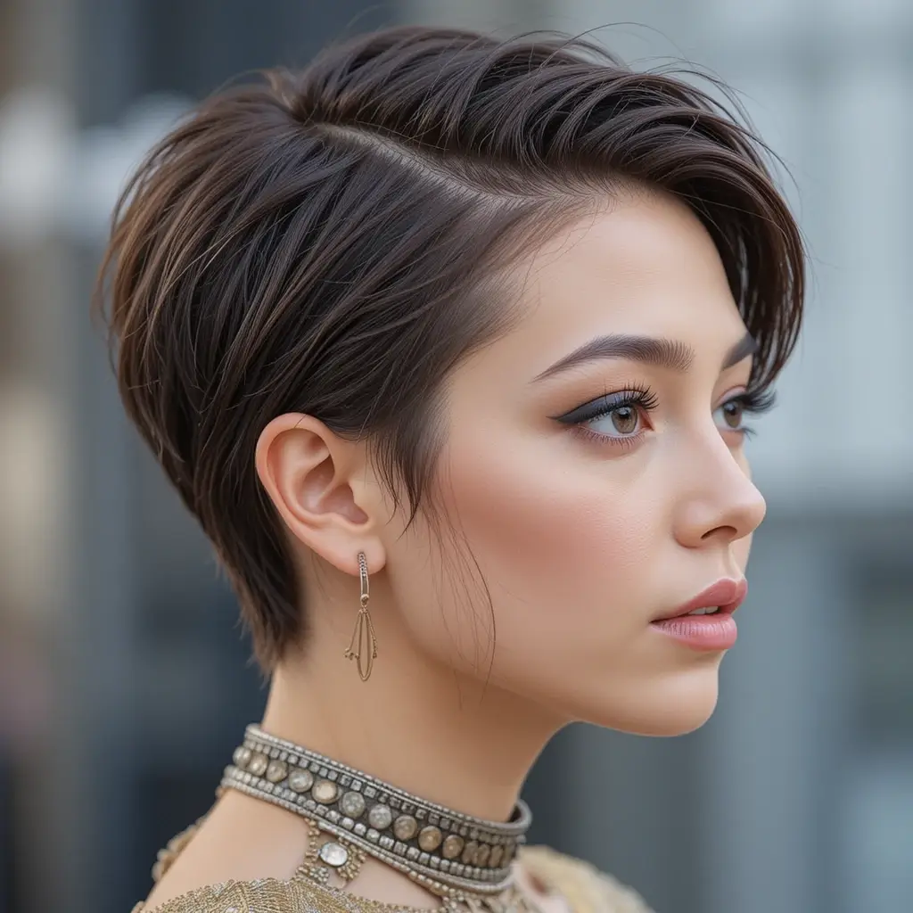 Slick Pixie with Shine Spray