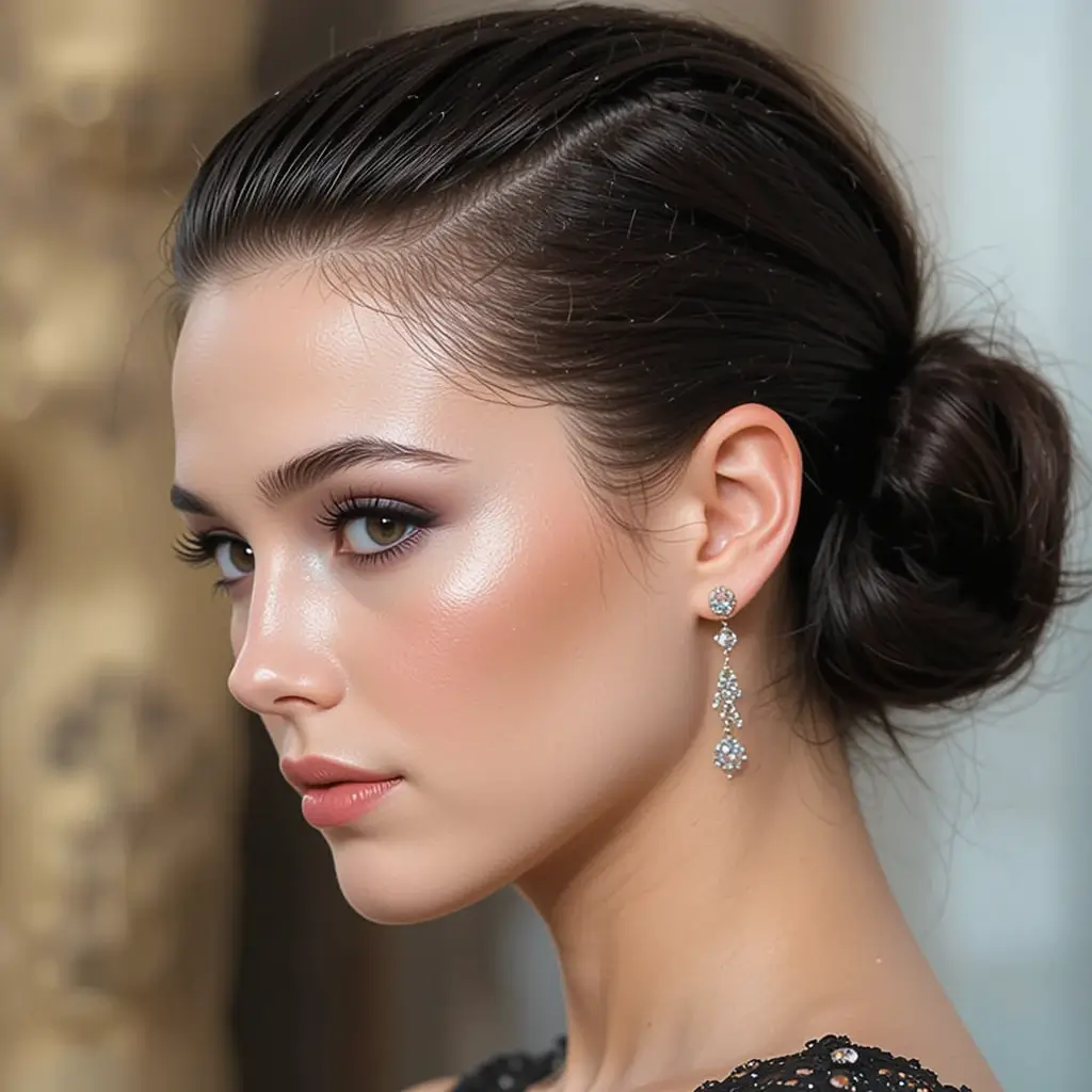 Slicked-Back Look