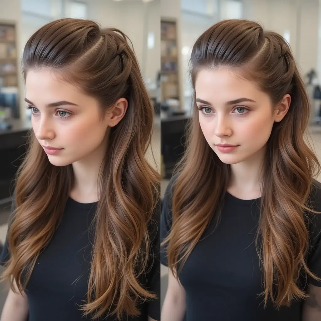 . Slicked Back with Volume