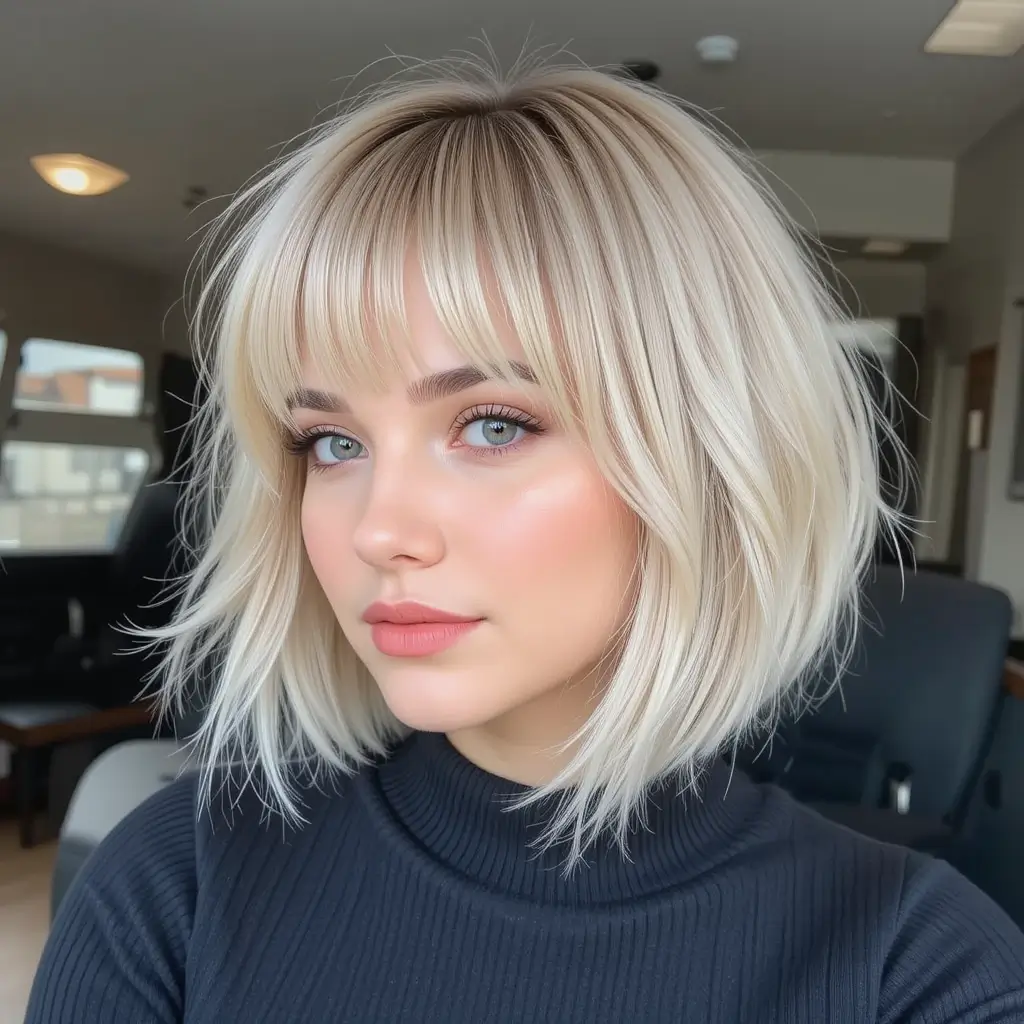 Soft Crop with Wispy Bangs