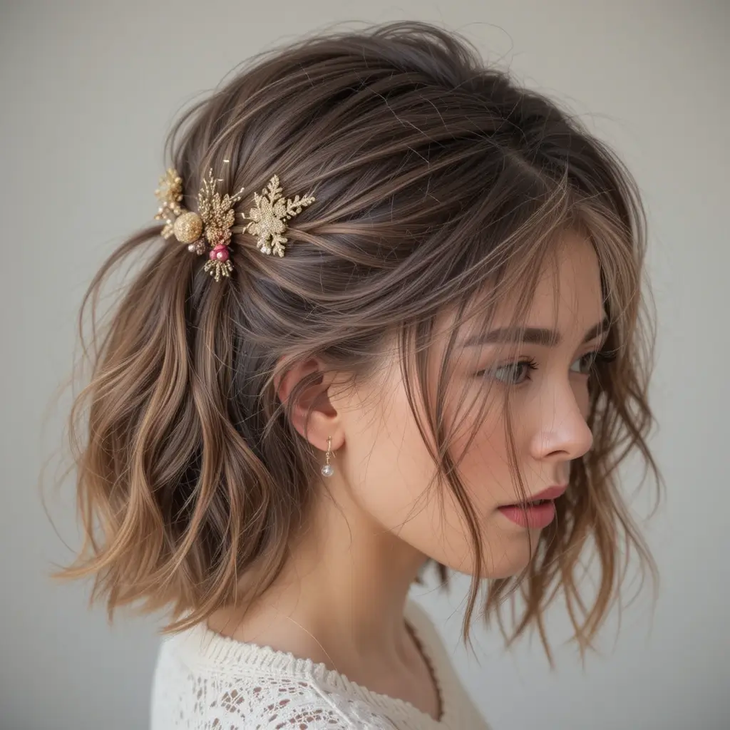Soft Layers with Golden Barrettes