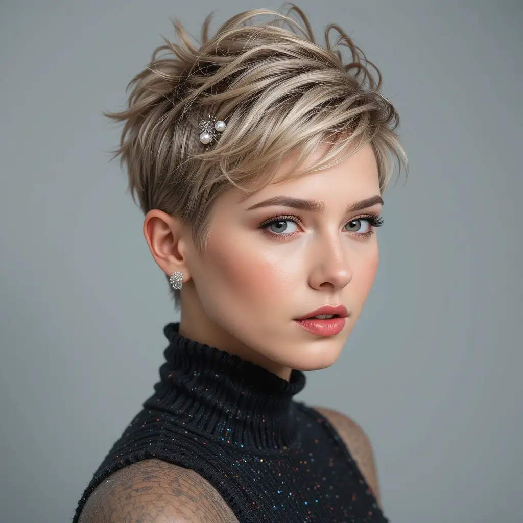 Spiked Pixie with Shine