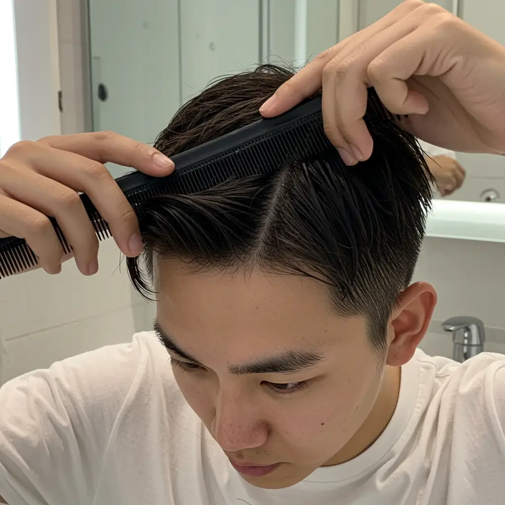 Start with Clean, Damp Hair