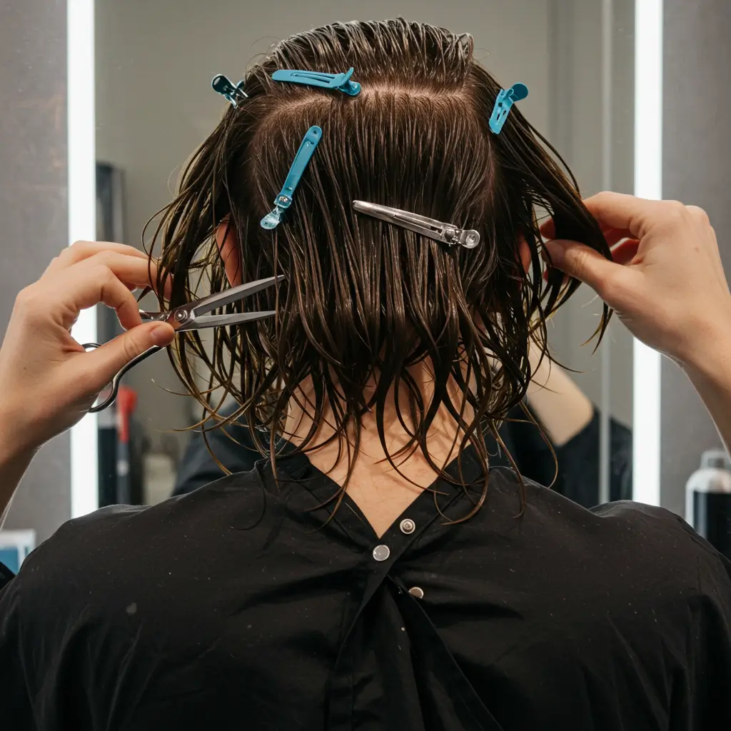 Step 1 Start With Damp Hair