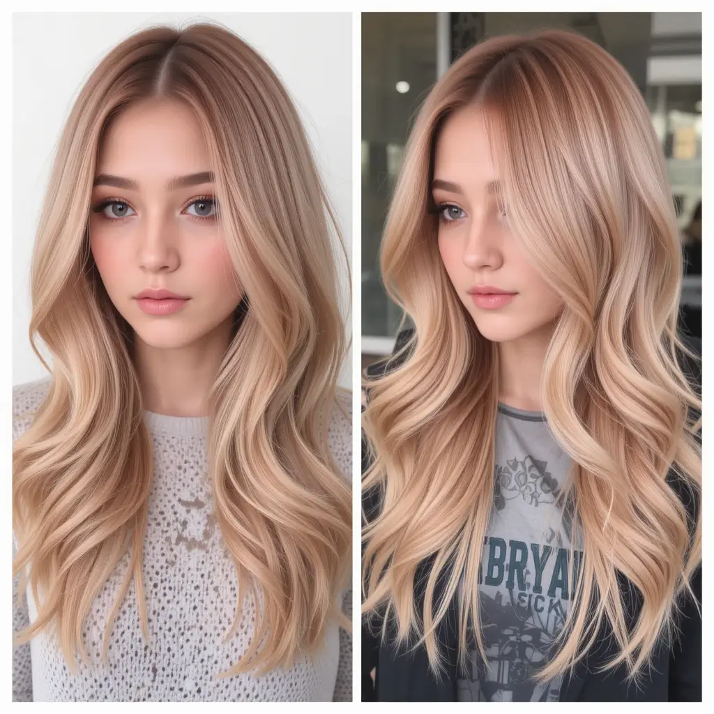 Strawberry Blonde Butterfly Cut