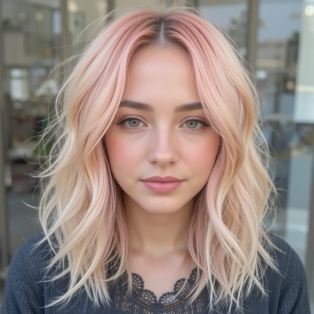 Strawberry Blonde Feathered Layers