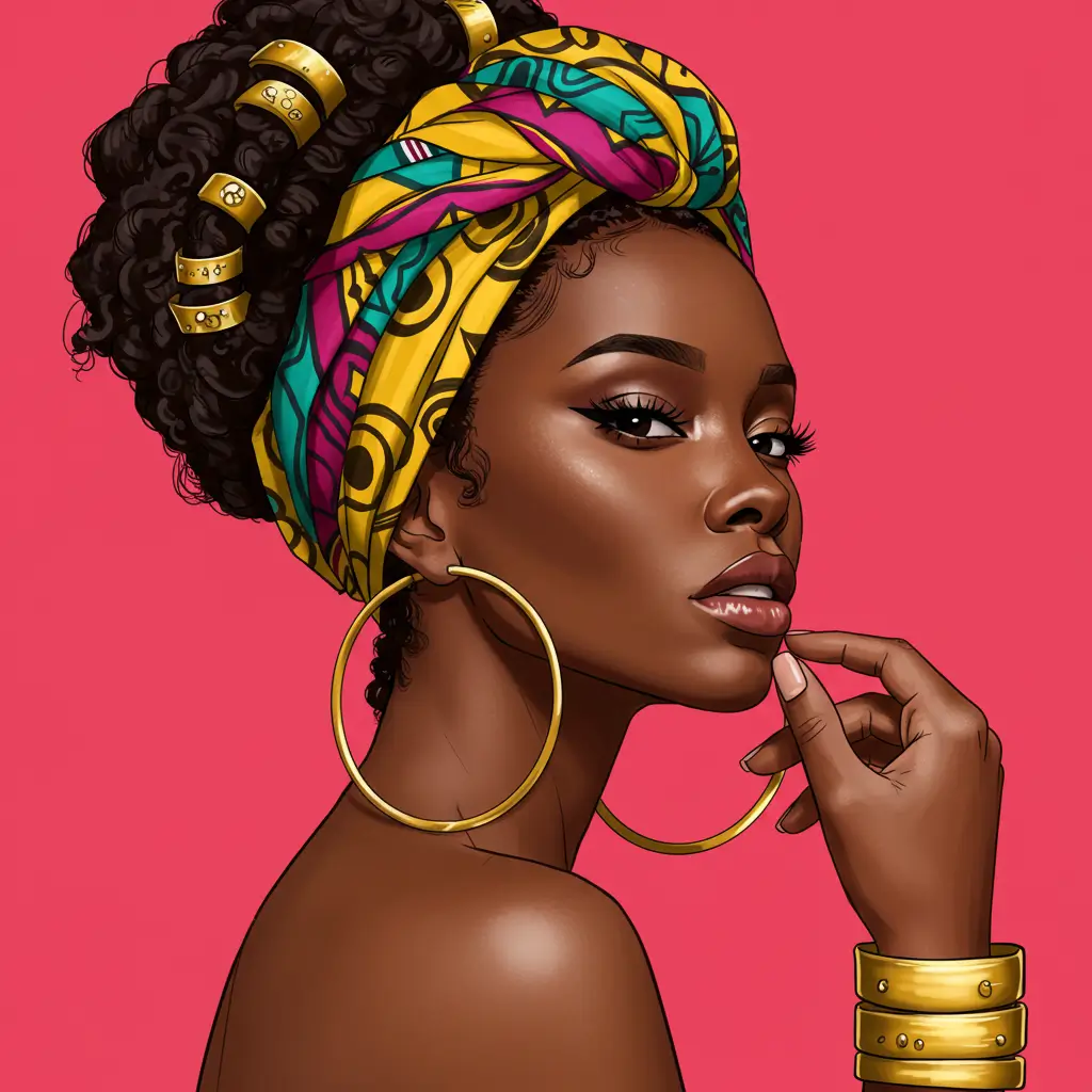 Styling Black Hair With Accessories