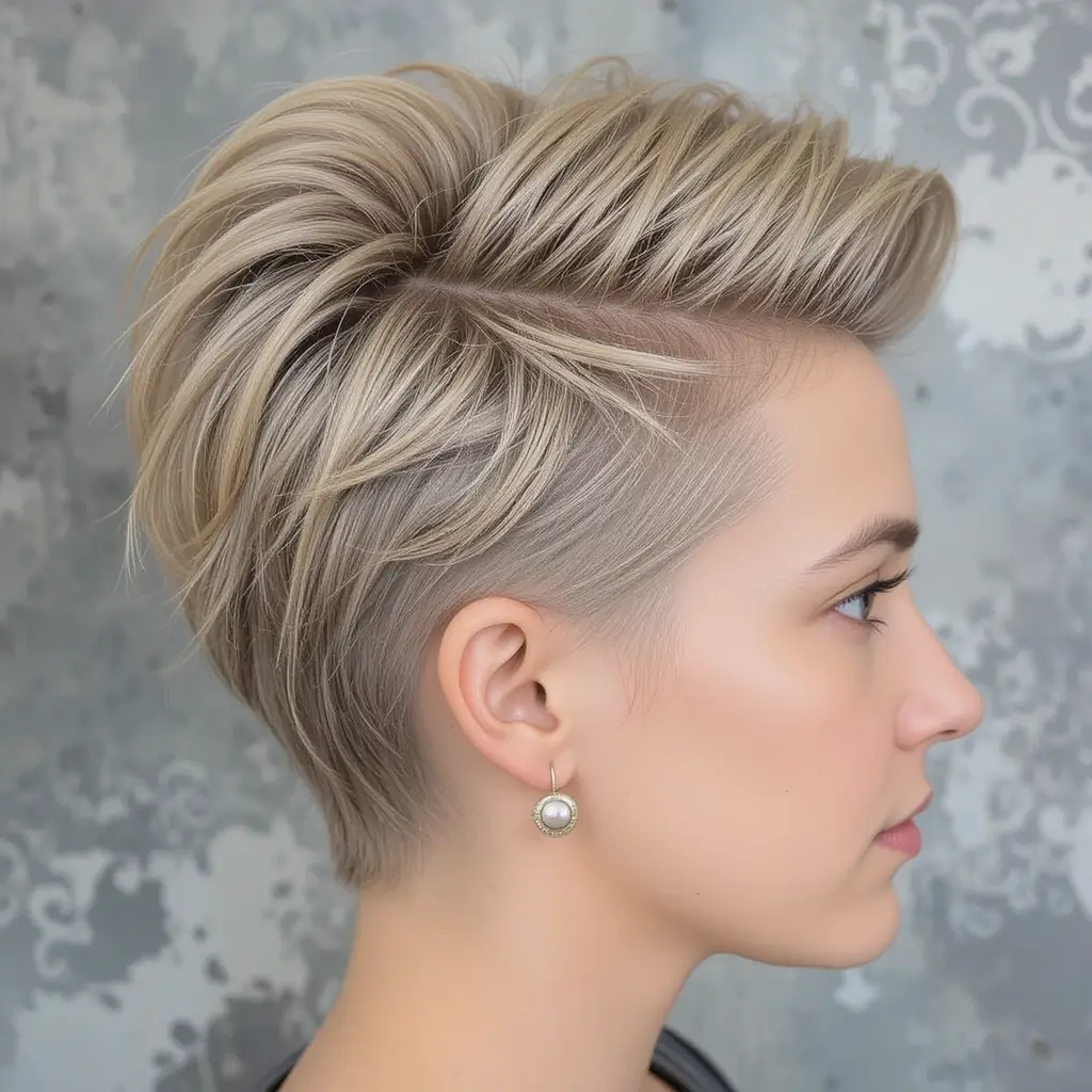 Tapered Sides with Crown Volume