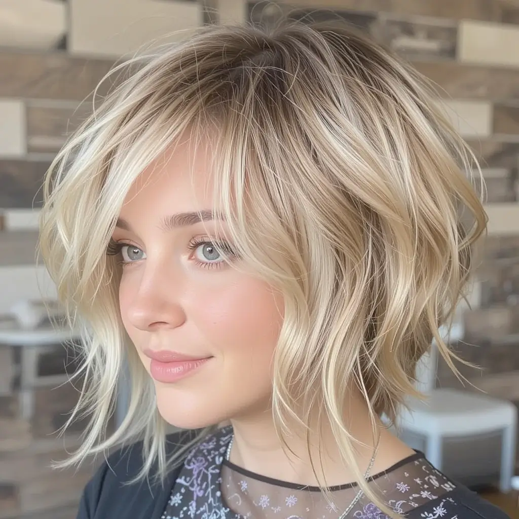 Textured Bob with Layers