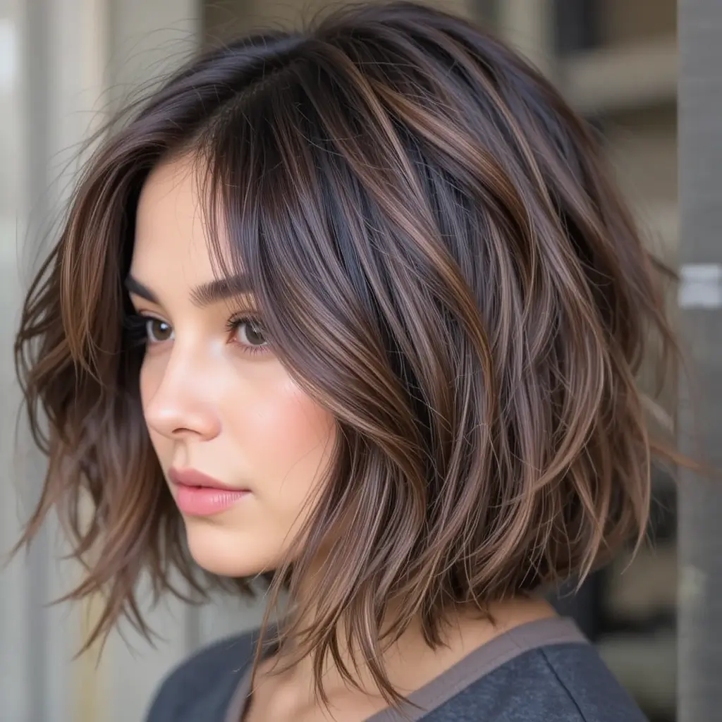 Tousled Shag with Choppy Layers