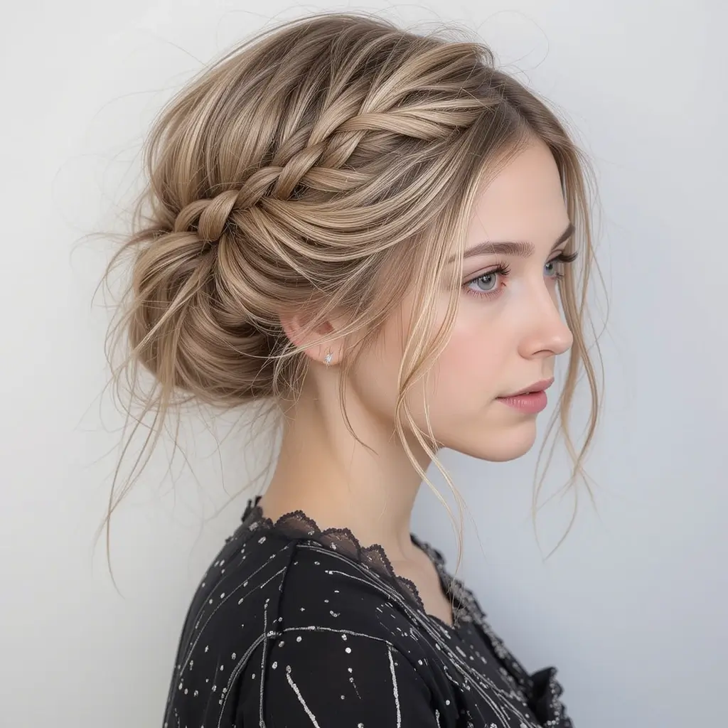 Twisted Crown Updo