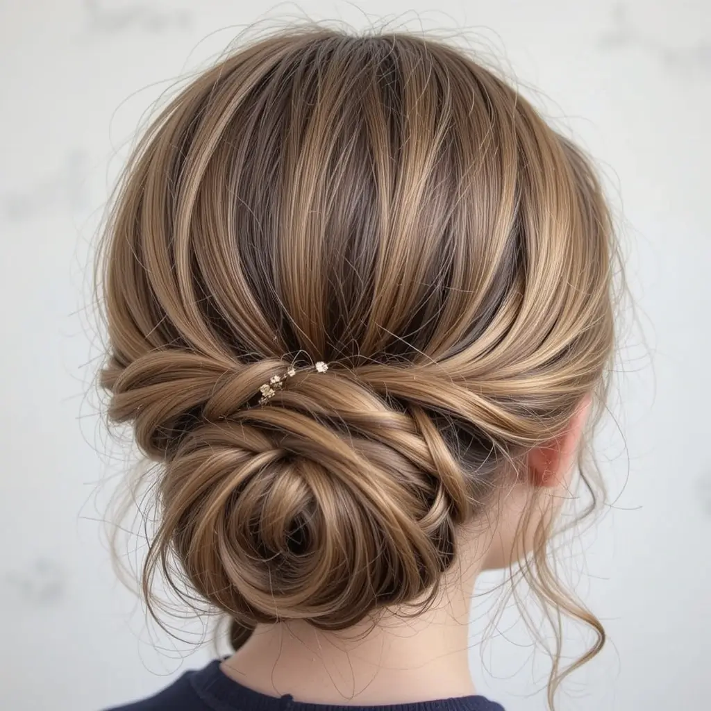 Twisted Low Bun