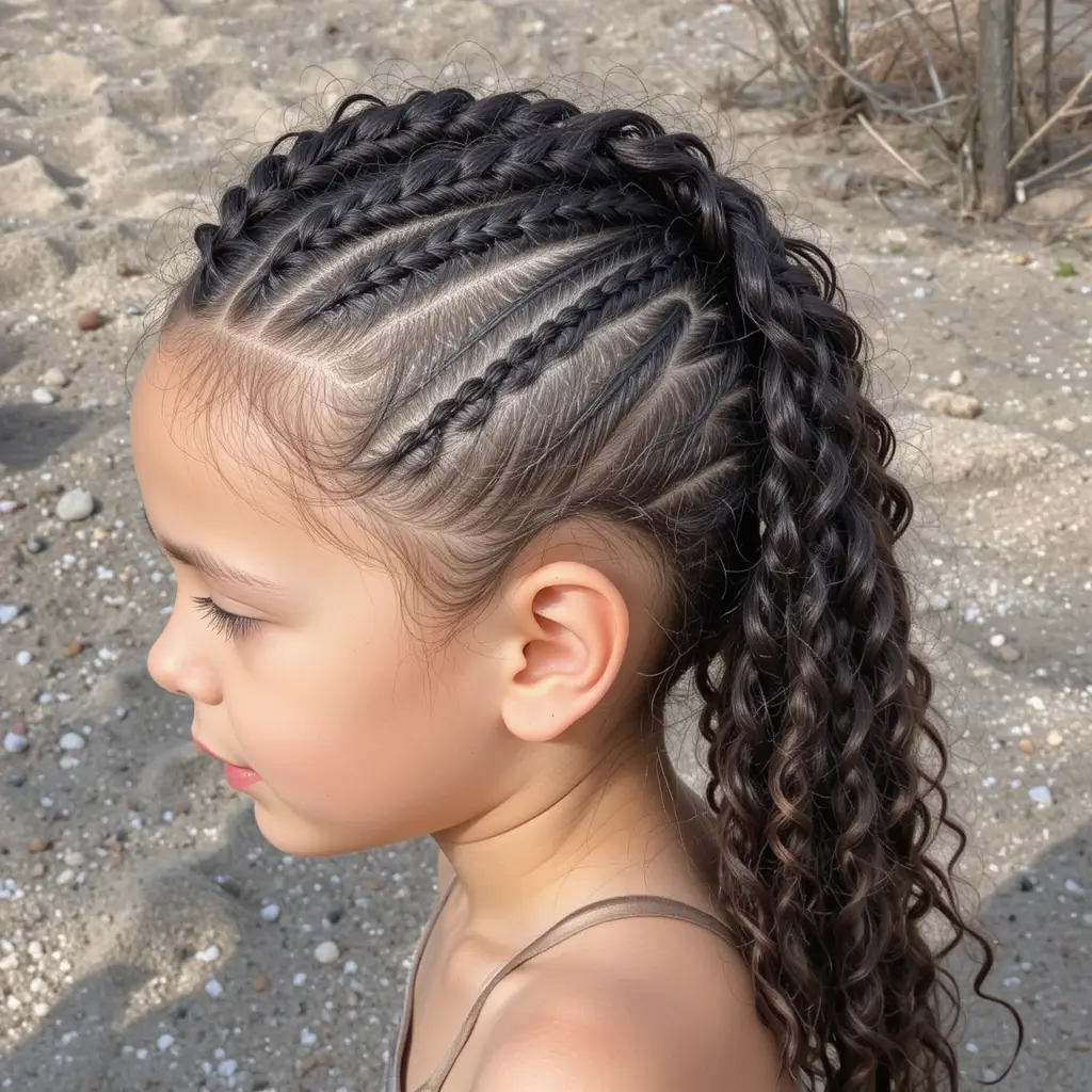 Twisted Mohawk Braids