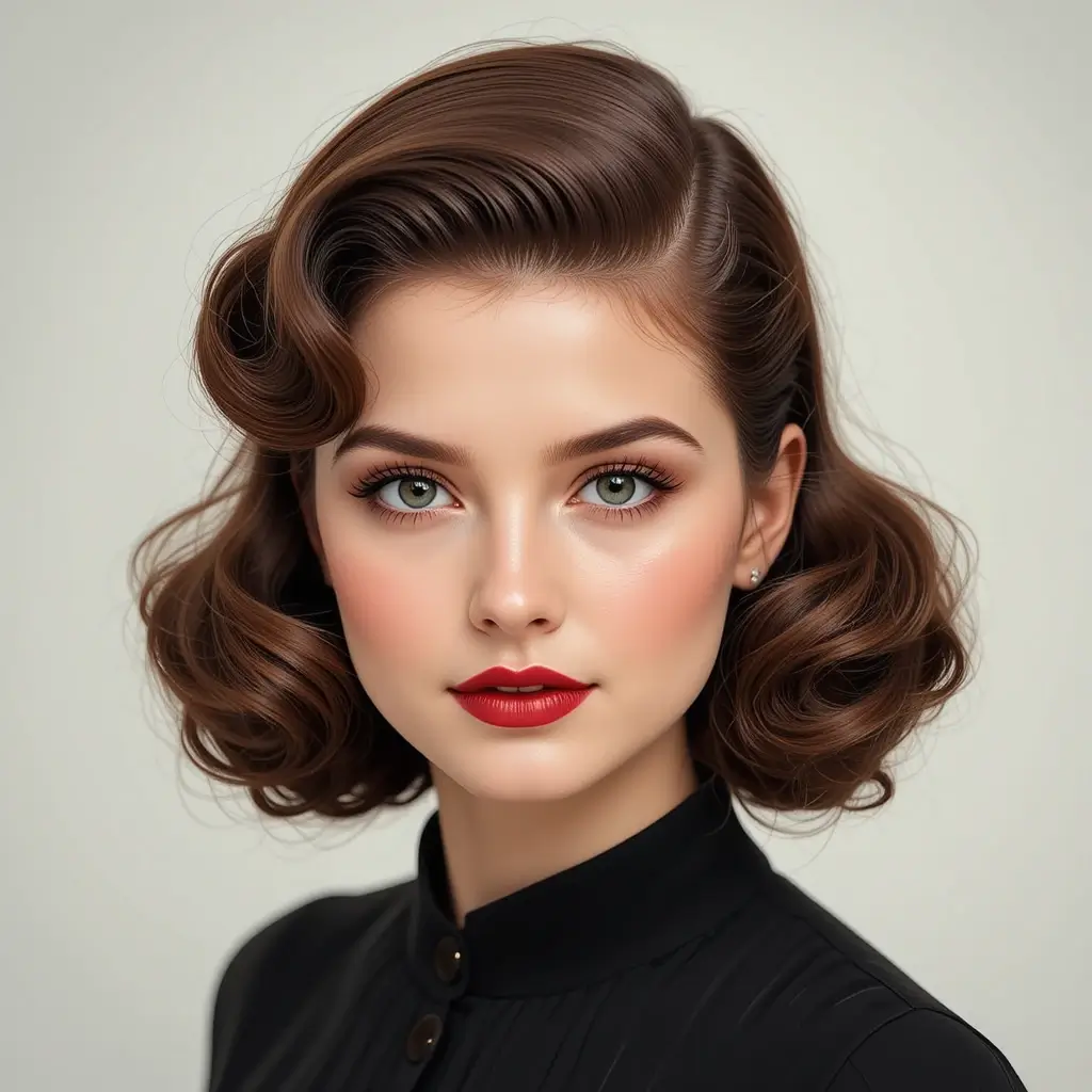 Vintage-Inspired Victory Rolls
