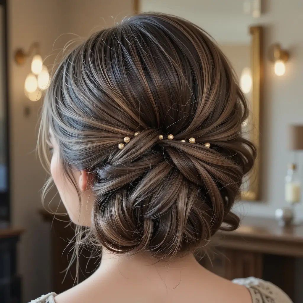 Voluminous French Twist