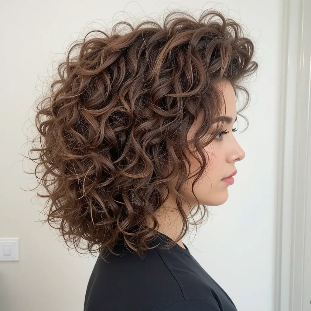 Voluminous Shoulder-Length Curls