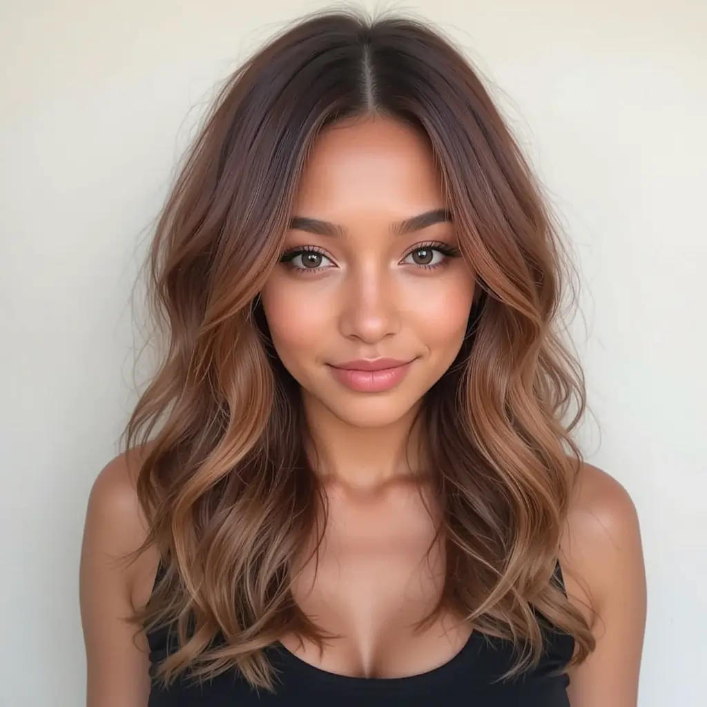 Warm Cinnamon Balayage