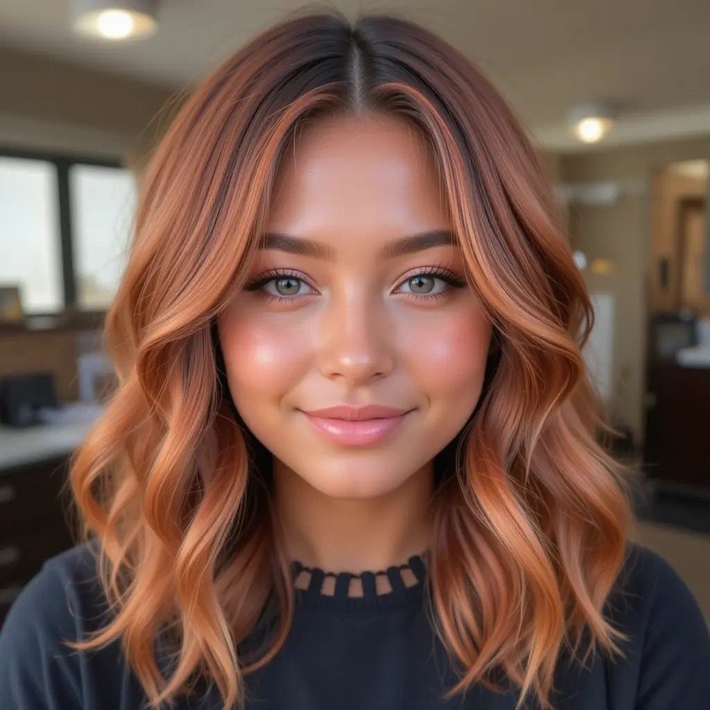Warm Maple Brown Hair