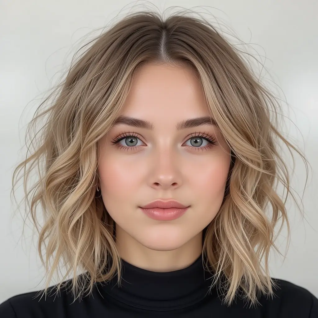 Wavy Chin-Length Cut