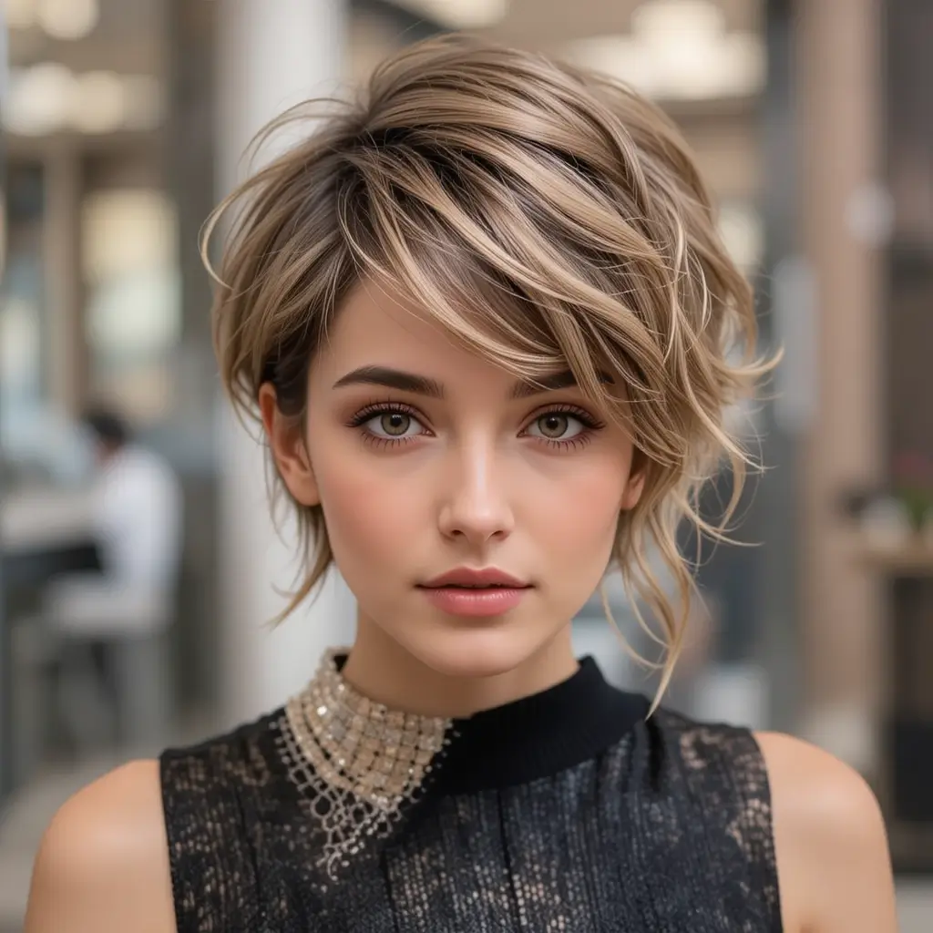 Wavy Pixie Cut