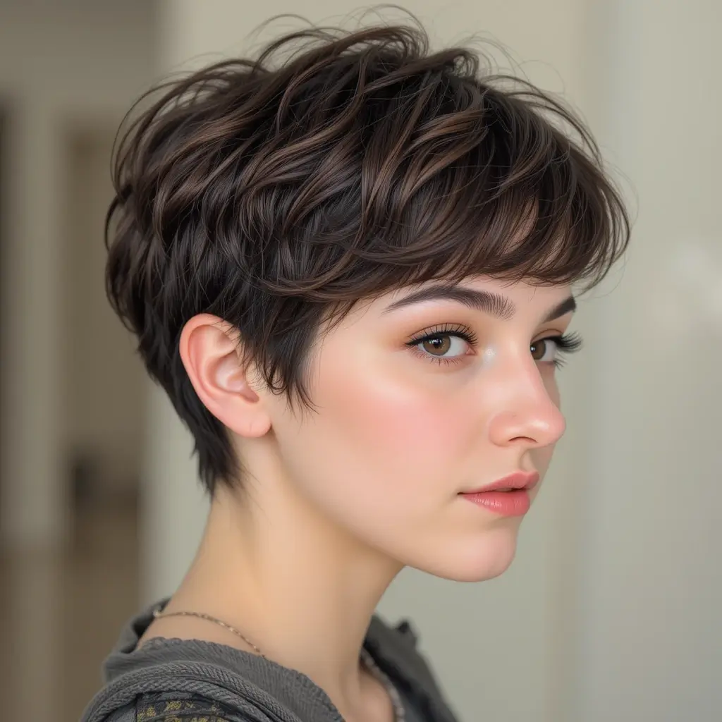 Wavy Pixie Cut