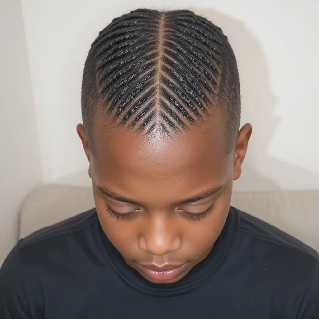 Zig-Zag Part Cornrow