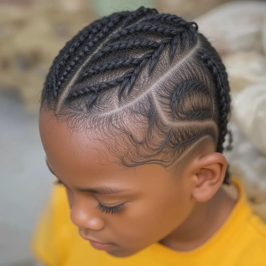 Zig-Zag Part Cornrows