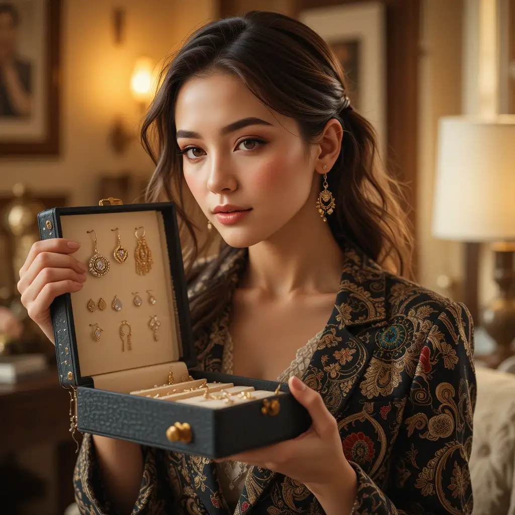 earrings with different hairstyles
