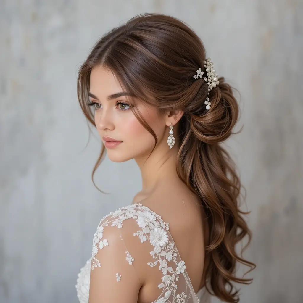 long hairstyles for a wedding
