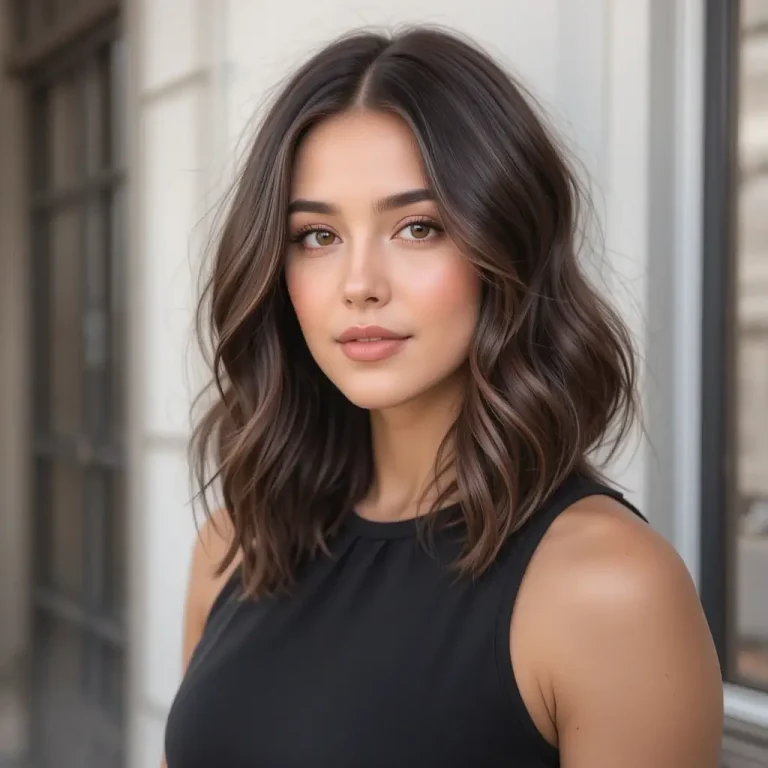 medium length hairstyles for brunettes