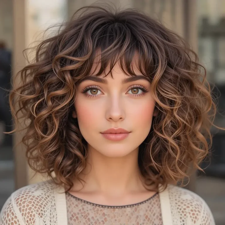 medium length hairstyles for curly hair