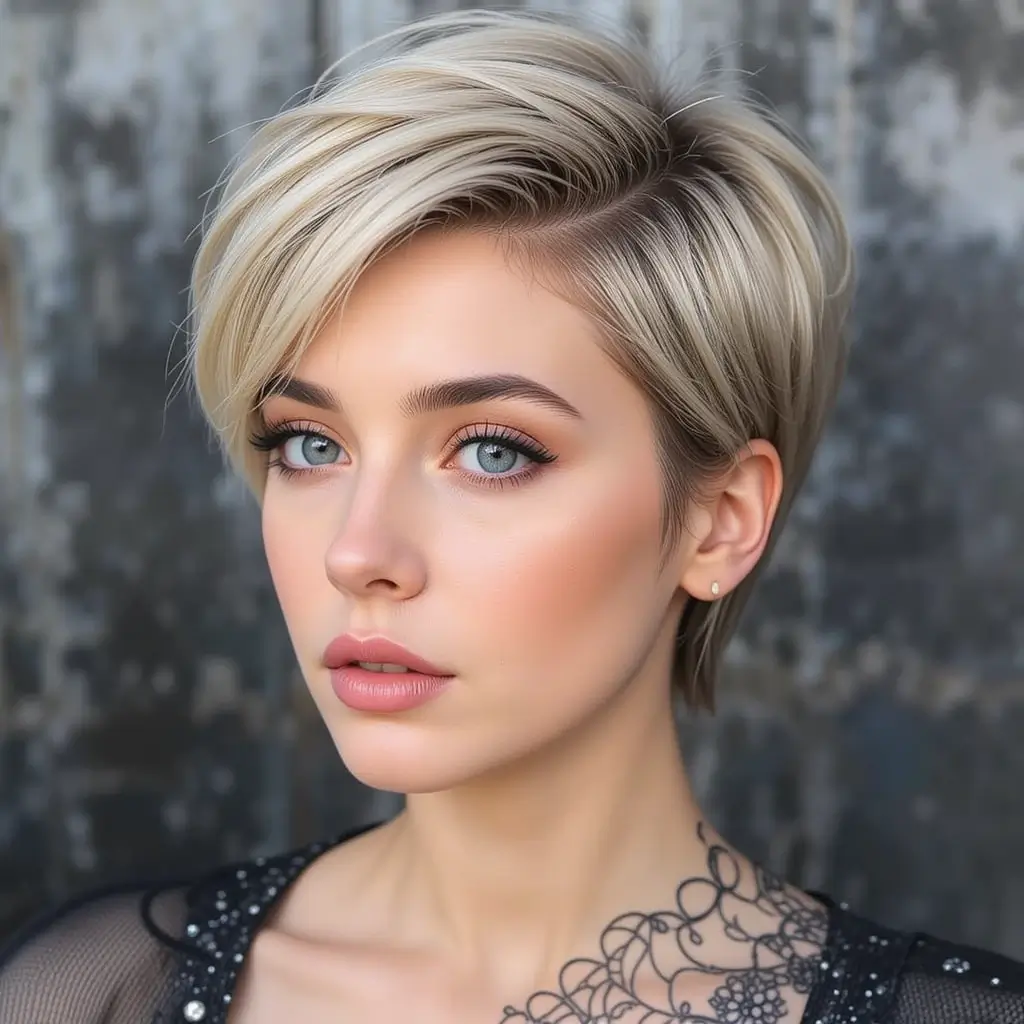 short hairstyles for diamond face shape