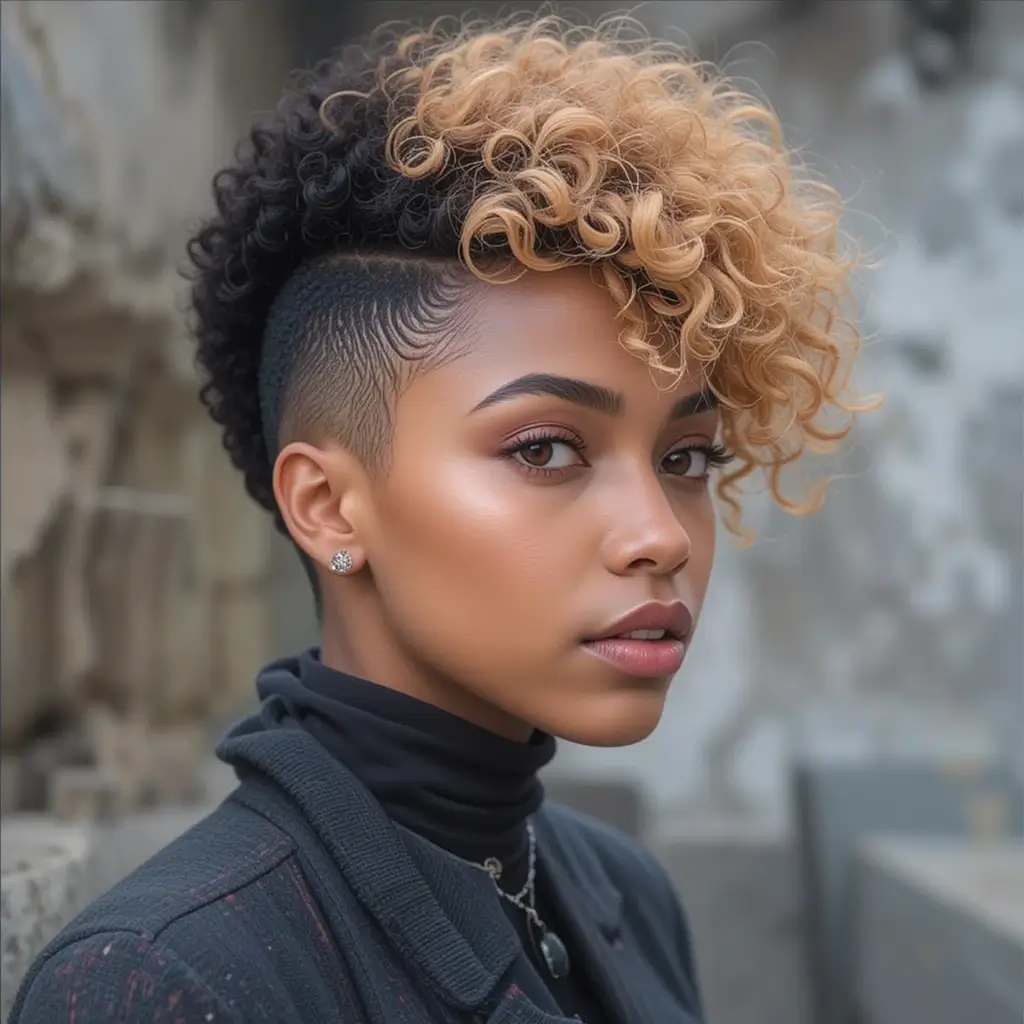 Afro-Inspired Wolf Cut