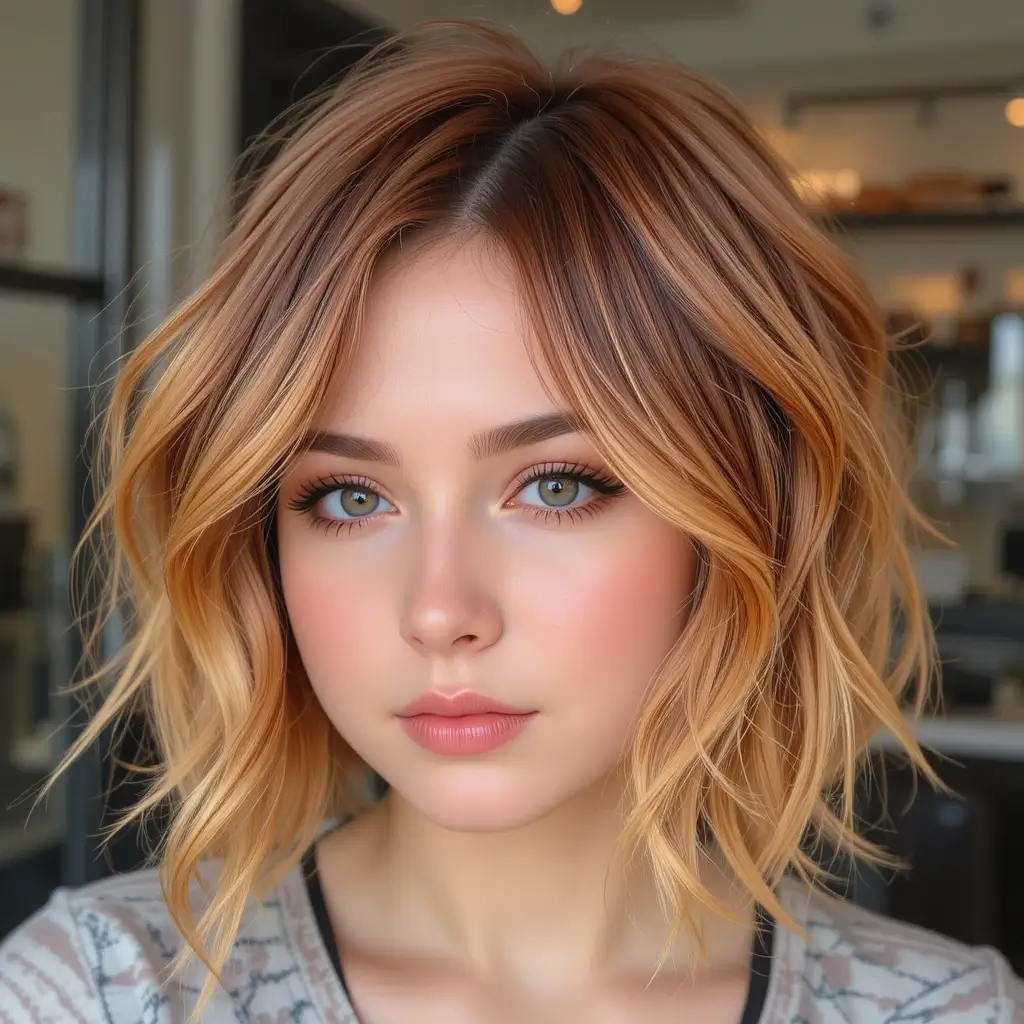 Amber Peekaboo on Caramel Base