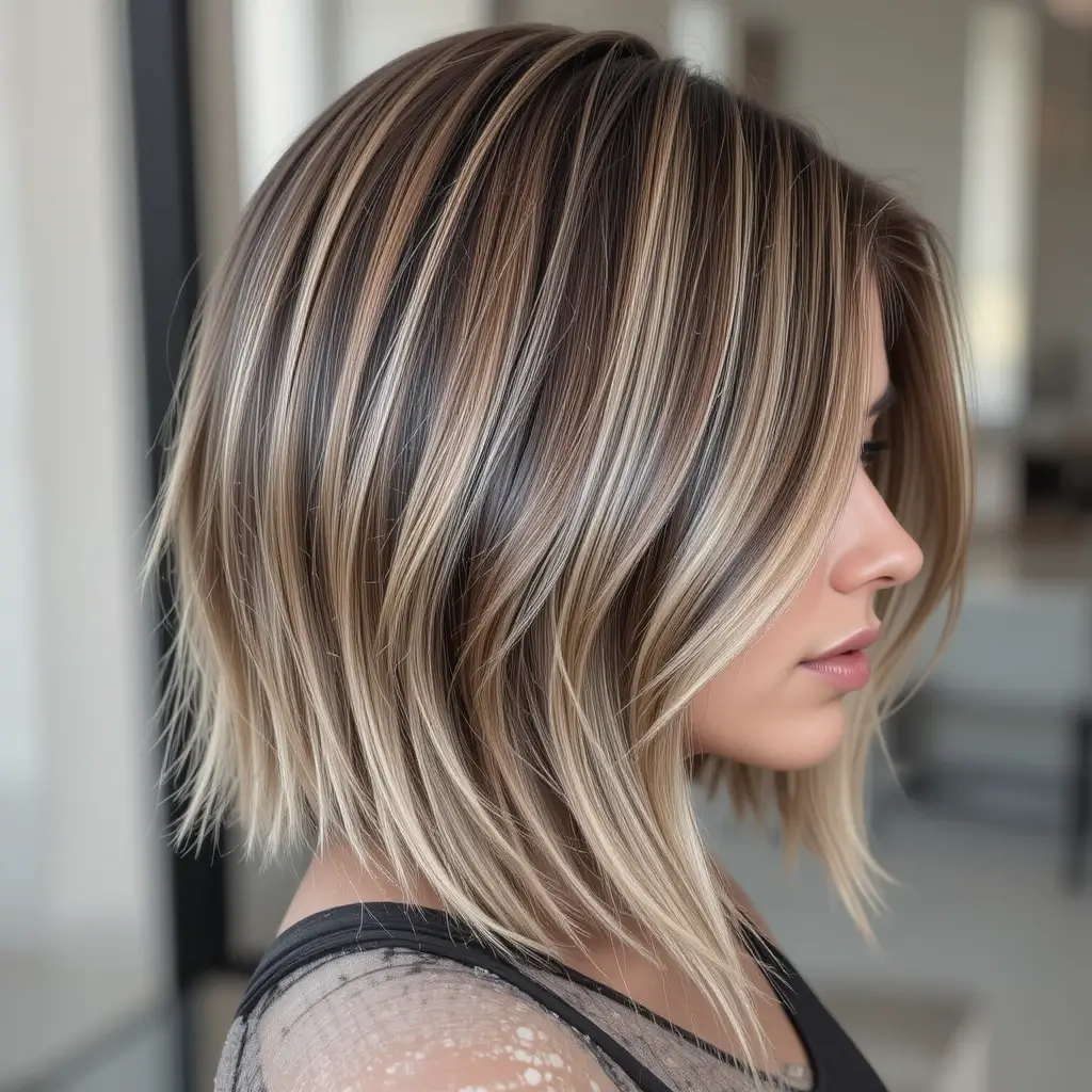 Angled Lob with Chunky Highlights