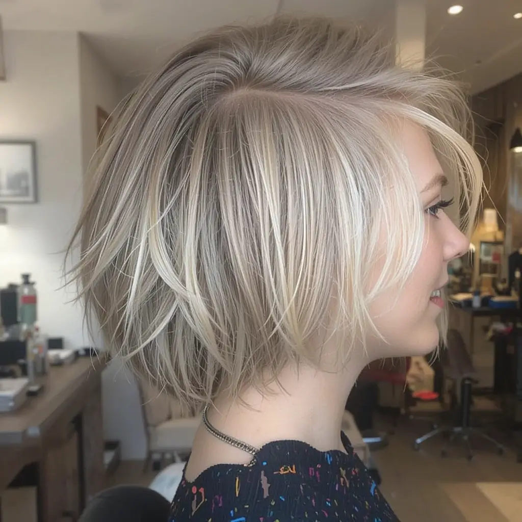 Angled Undercut Bob