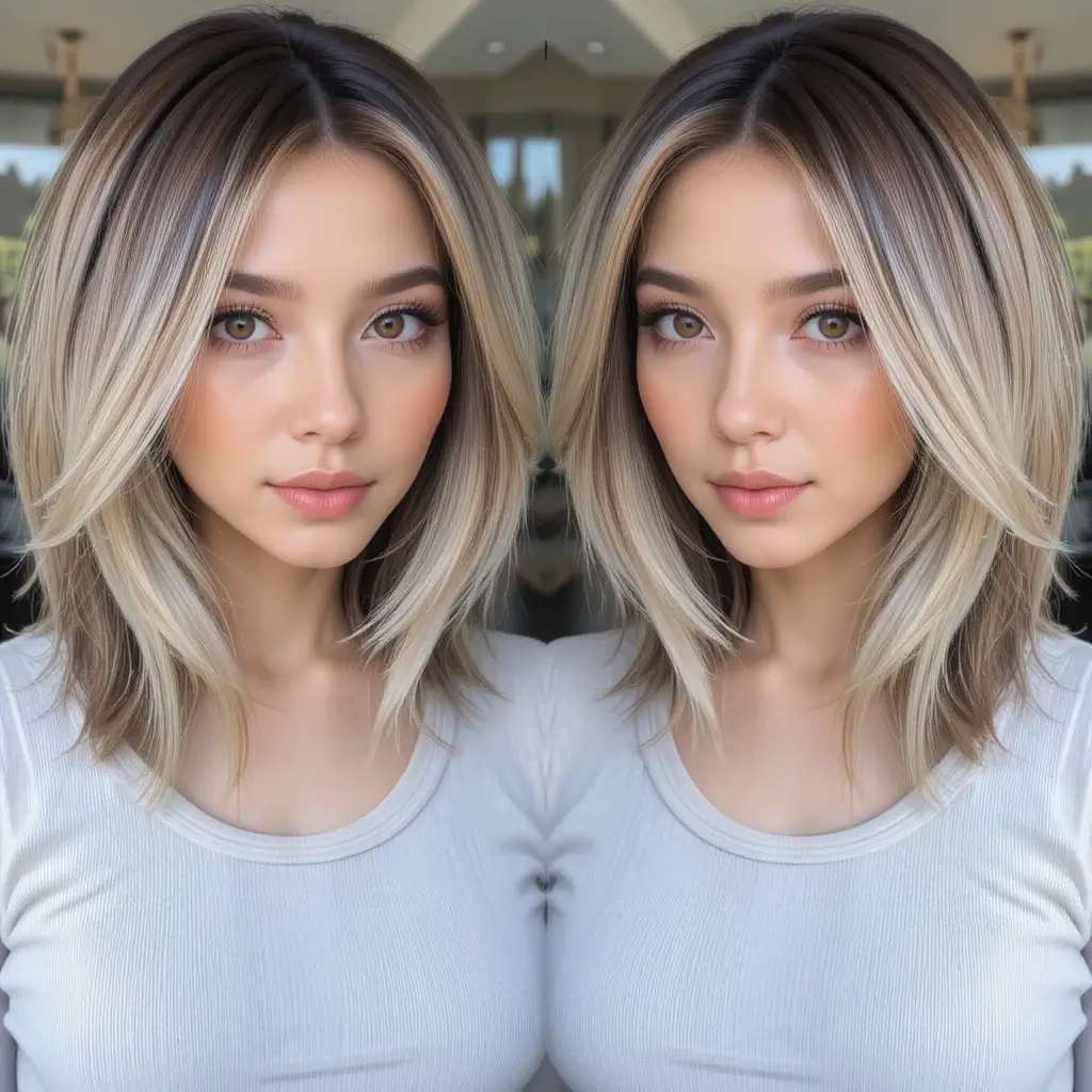Ash Blonde and Mocha Brown