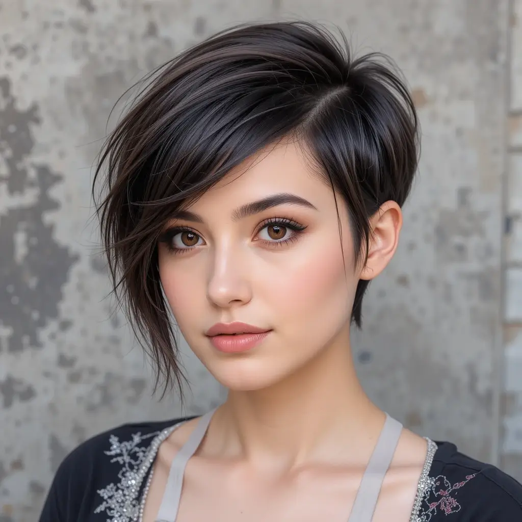Asymmetrical Long Pixie Bob