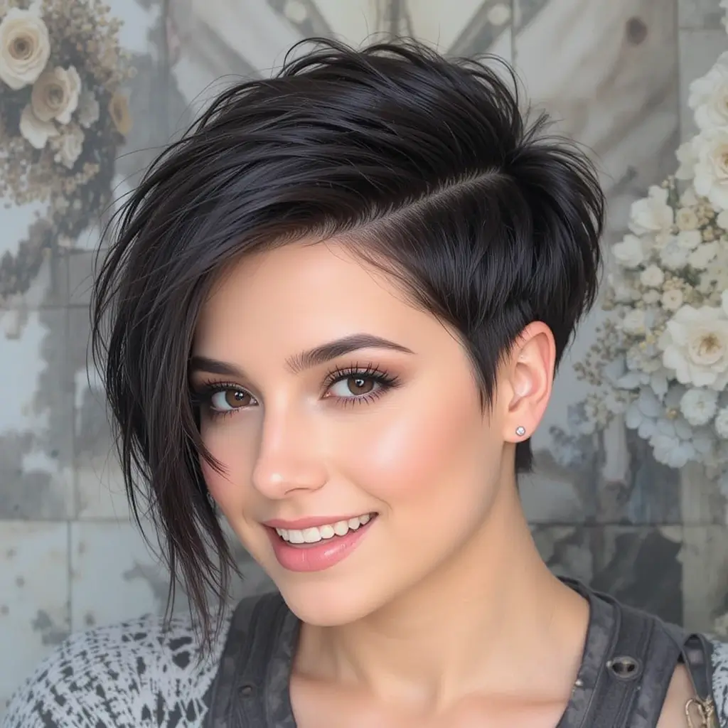 Asymmetrical Pixie Cut